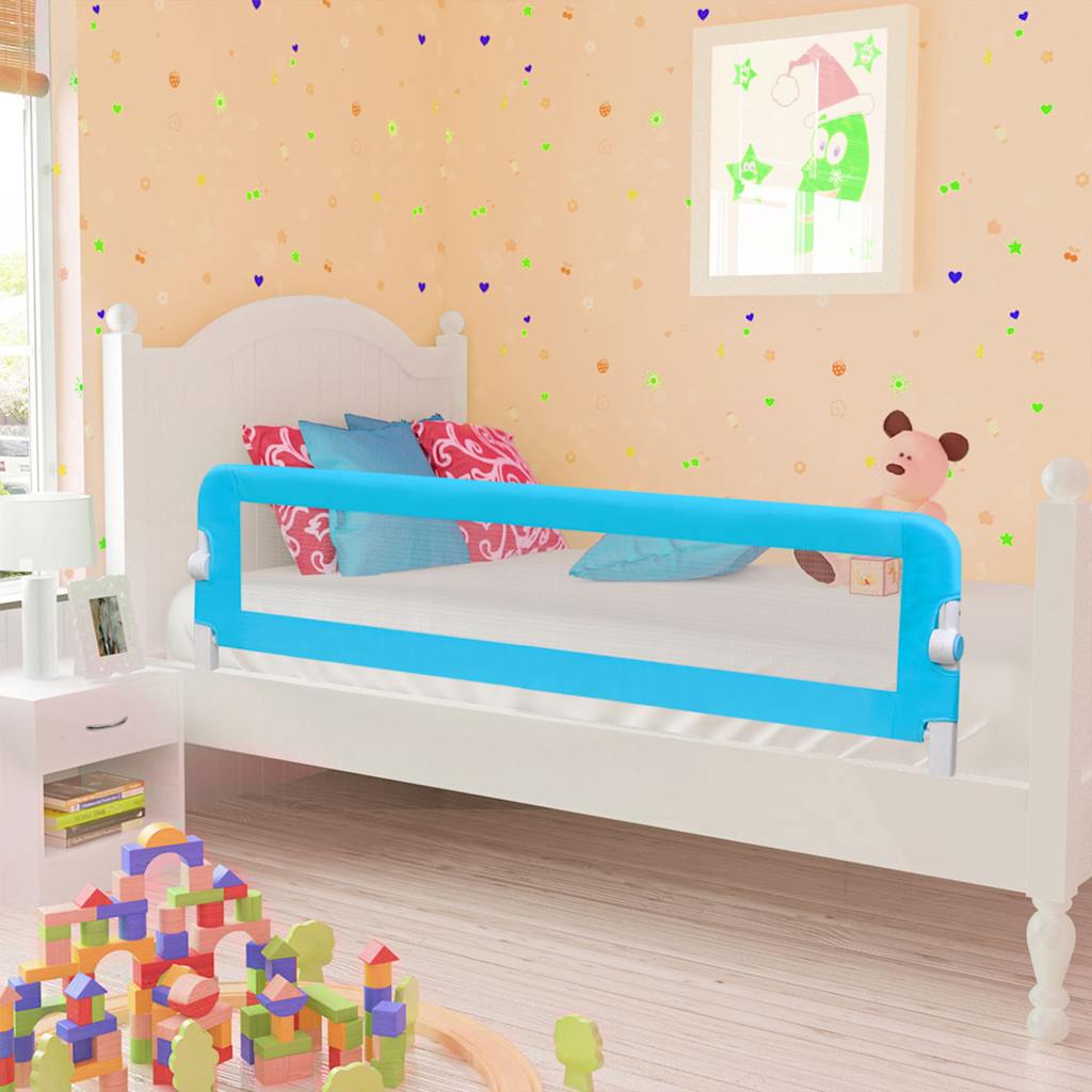 vidaXL Toddler Bed Rail 102x42 cm Polyester Taupe