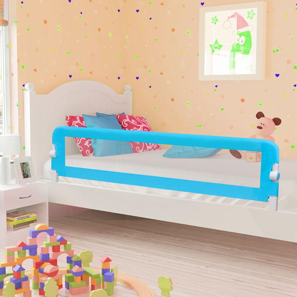 vidaXL Toddler Bed Rail 102x42 cm Polyester Taupe