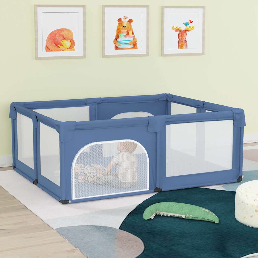 vidaXL Baby Wardrobe with 2 Doors Oxford Fabric Light Grey