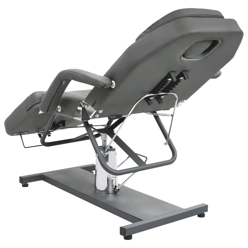 vidaXL Massagetafel 180x62x(87-112) cm zwart