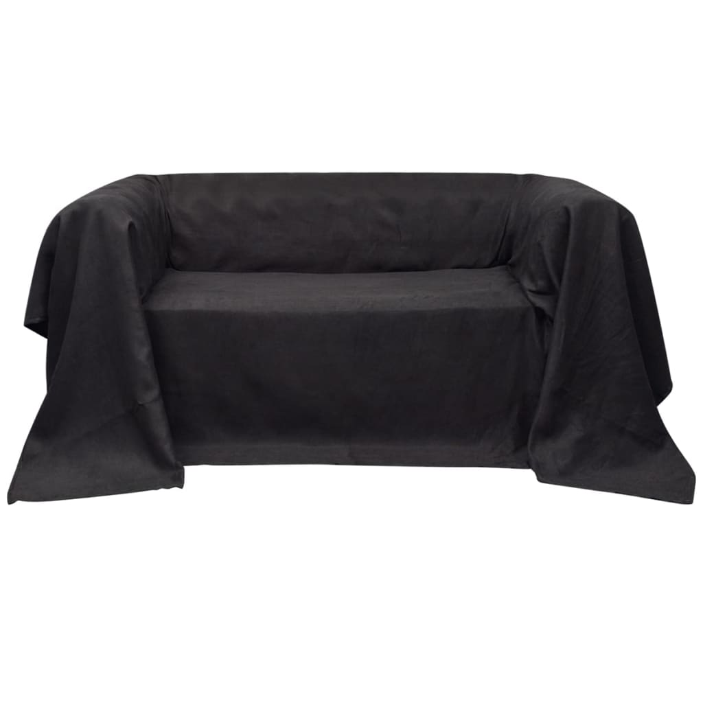 vidaXL Bankhoes 270x350 cm microsuède crème