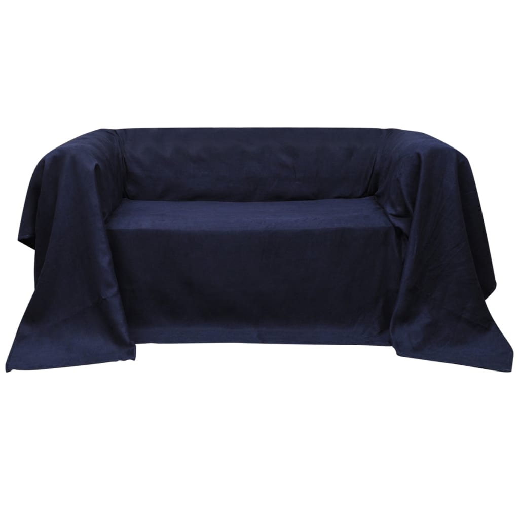 vidaXL Bankhoes 270x350 cm microsuède crème