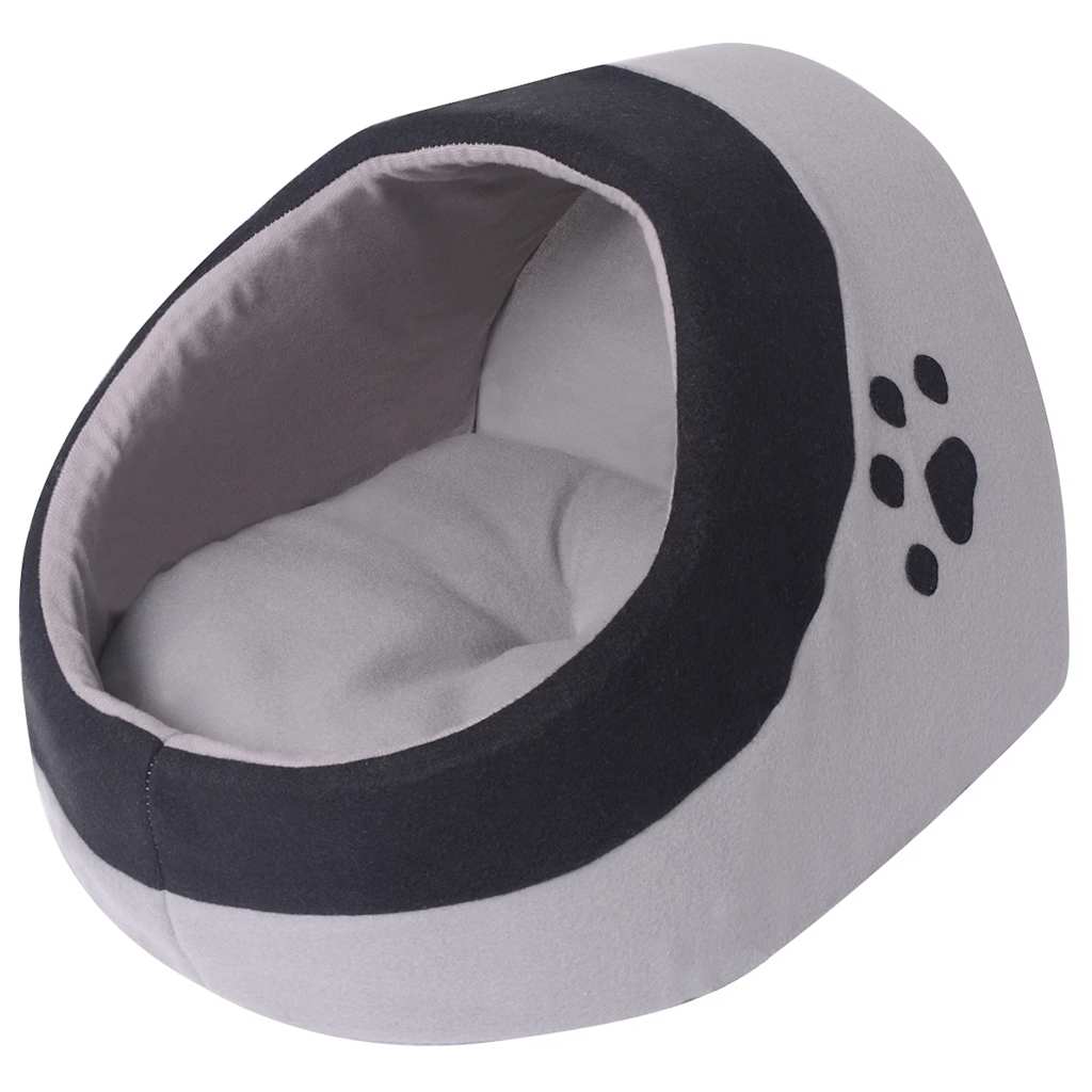 vidaXL Cat Basket M grey and black