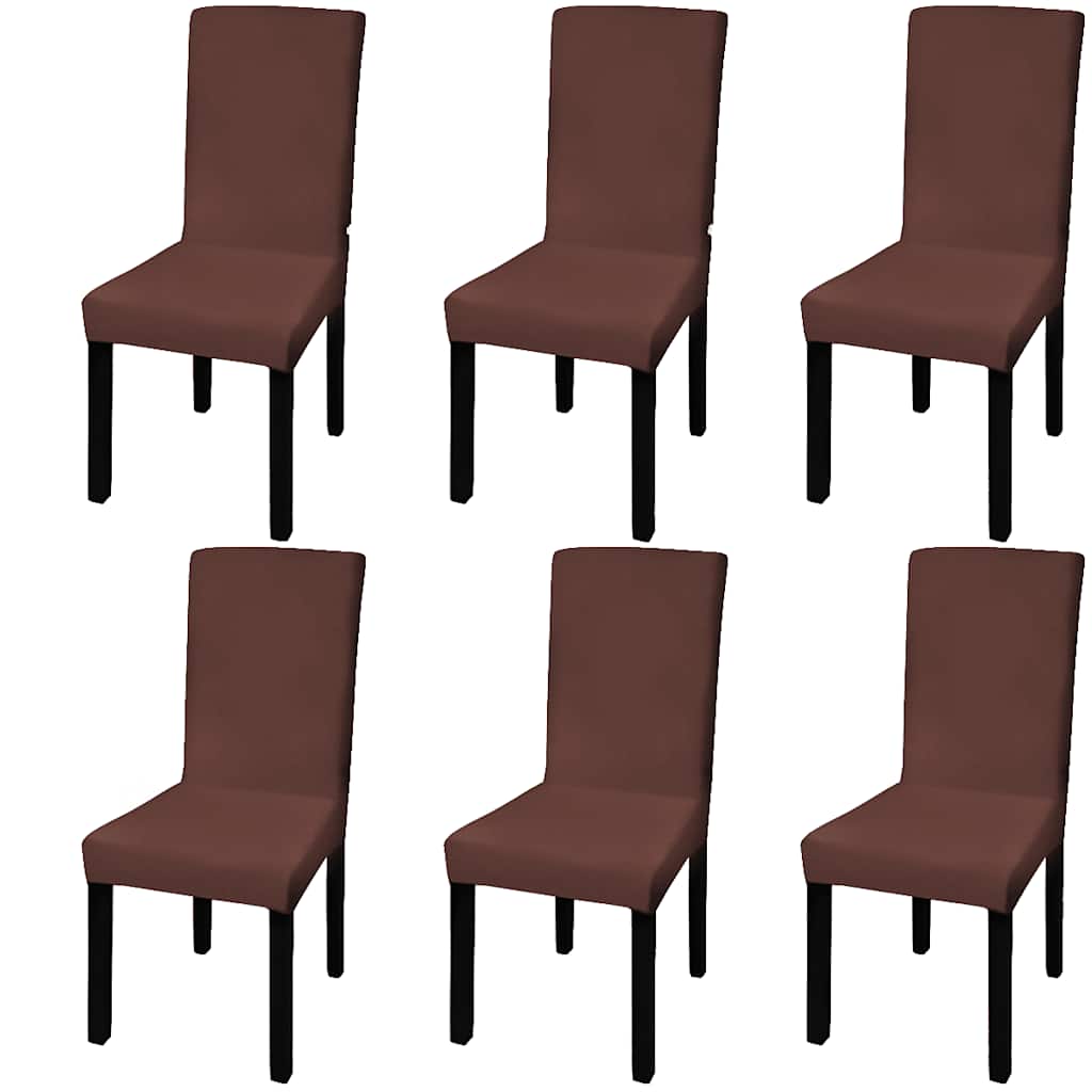 vidaXL Stoelhoezen 4 st stretch recht bordeaux