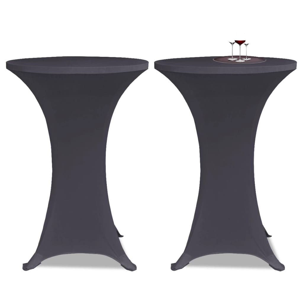 vidaXL Stretch Chair Cover 2 pcs 60 cm Anthracite