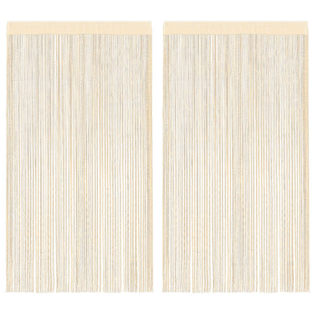 vidaXL Draadgordijnen 2 st 140x250 cm wit