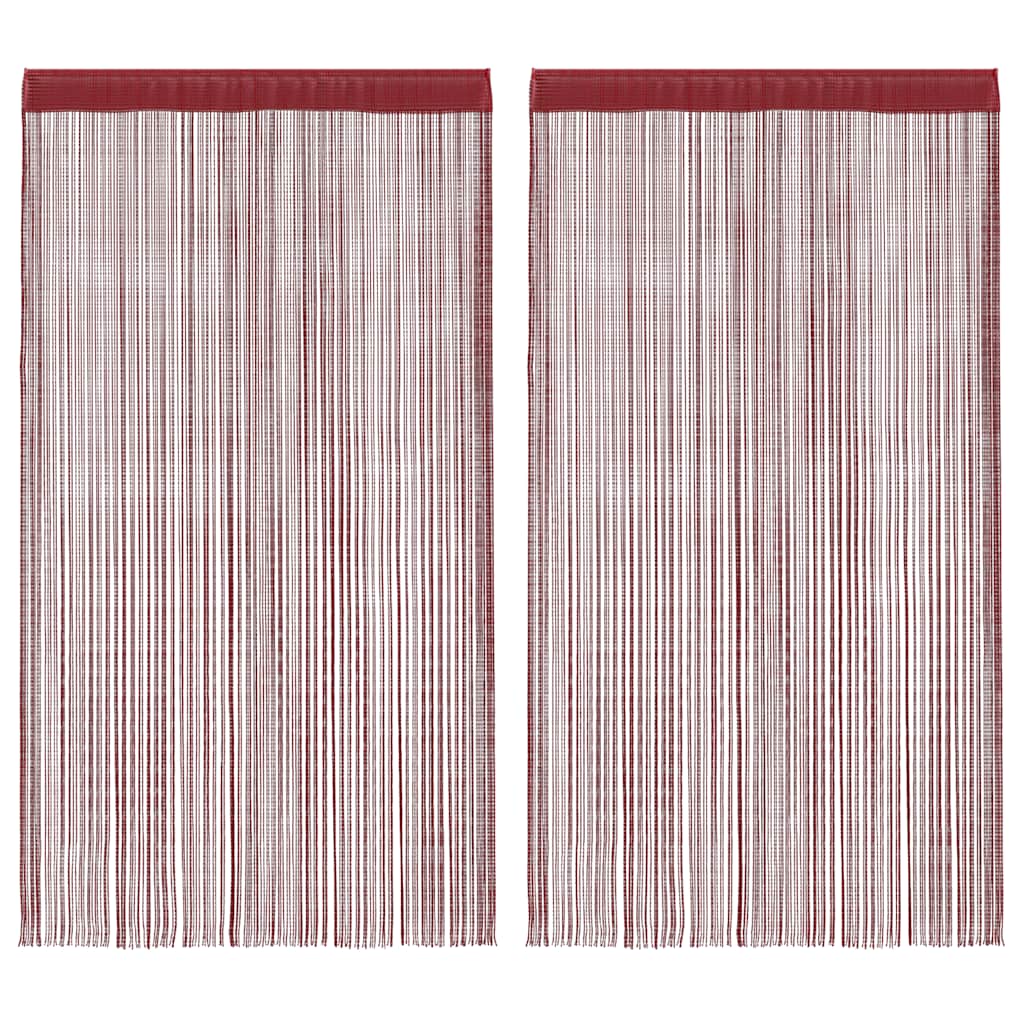 vidaXL Draadgordijnen 2 st 140x250 cm wit