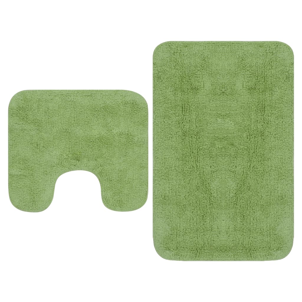 vidaXL Bath Mat Set Fabric Anthracite 2-piece