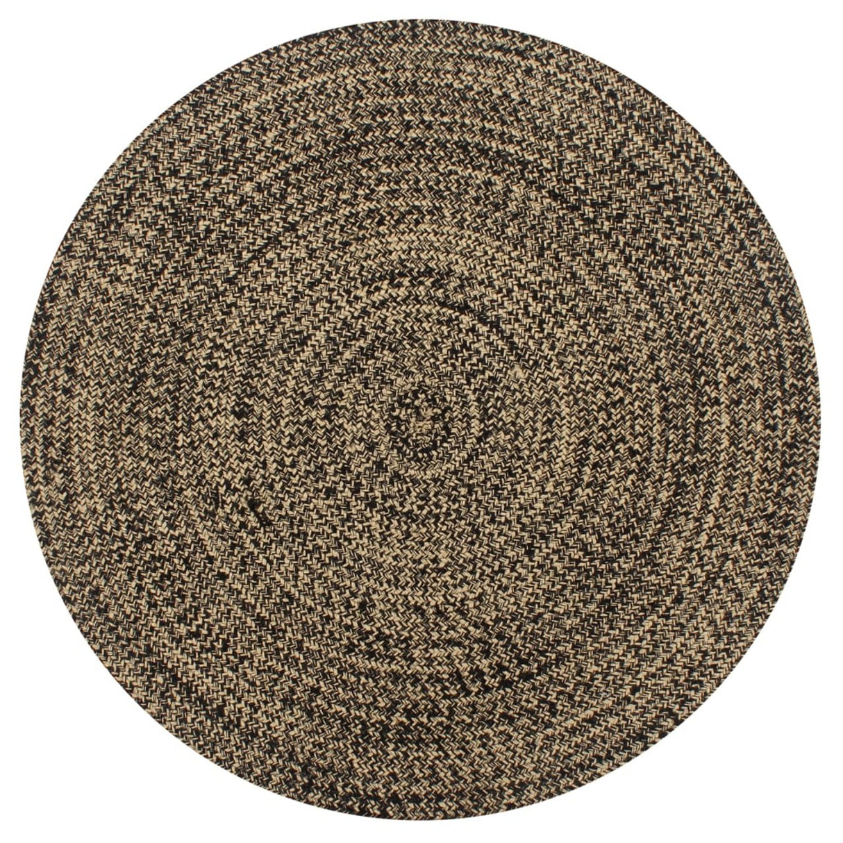vidaXL Vloerkleed handgemaakt 90 cm jute wit en naturel
