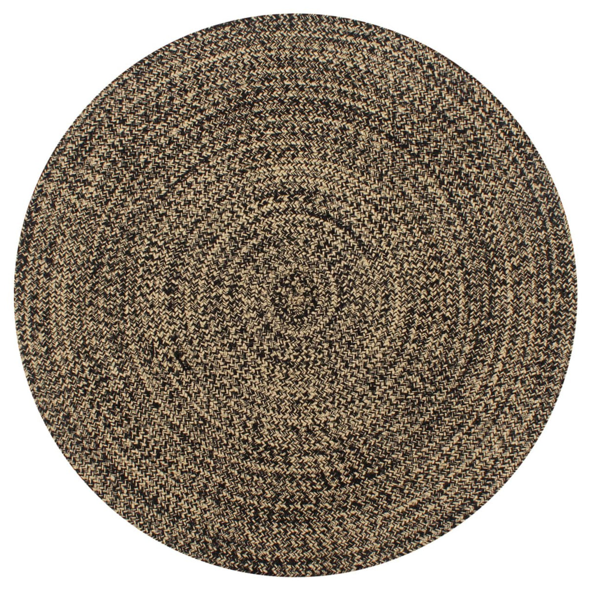 vidaXL Vloerkleed handgemaakt 90 cm jute wit en naturel