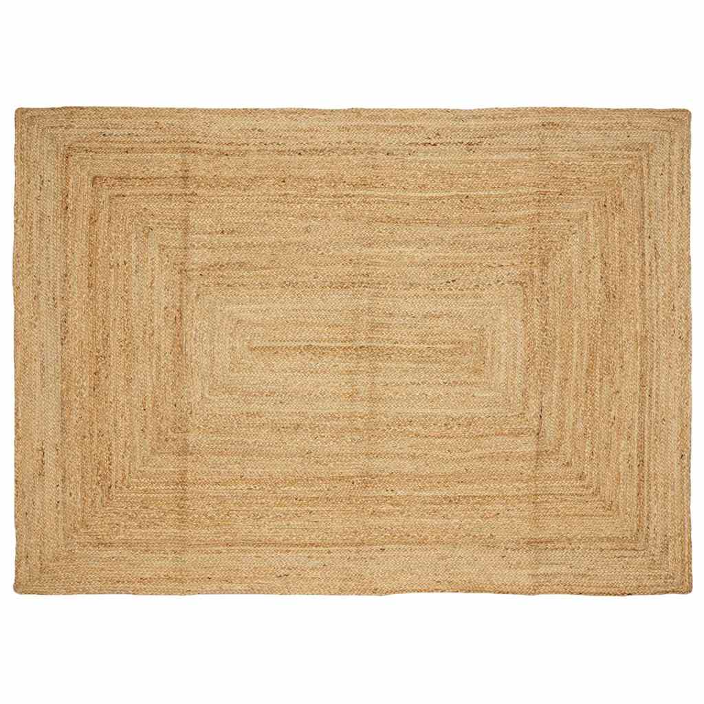 vidaXL Vloerkleed handgemaakt 80x160 cm jute naturel