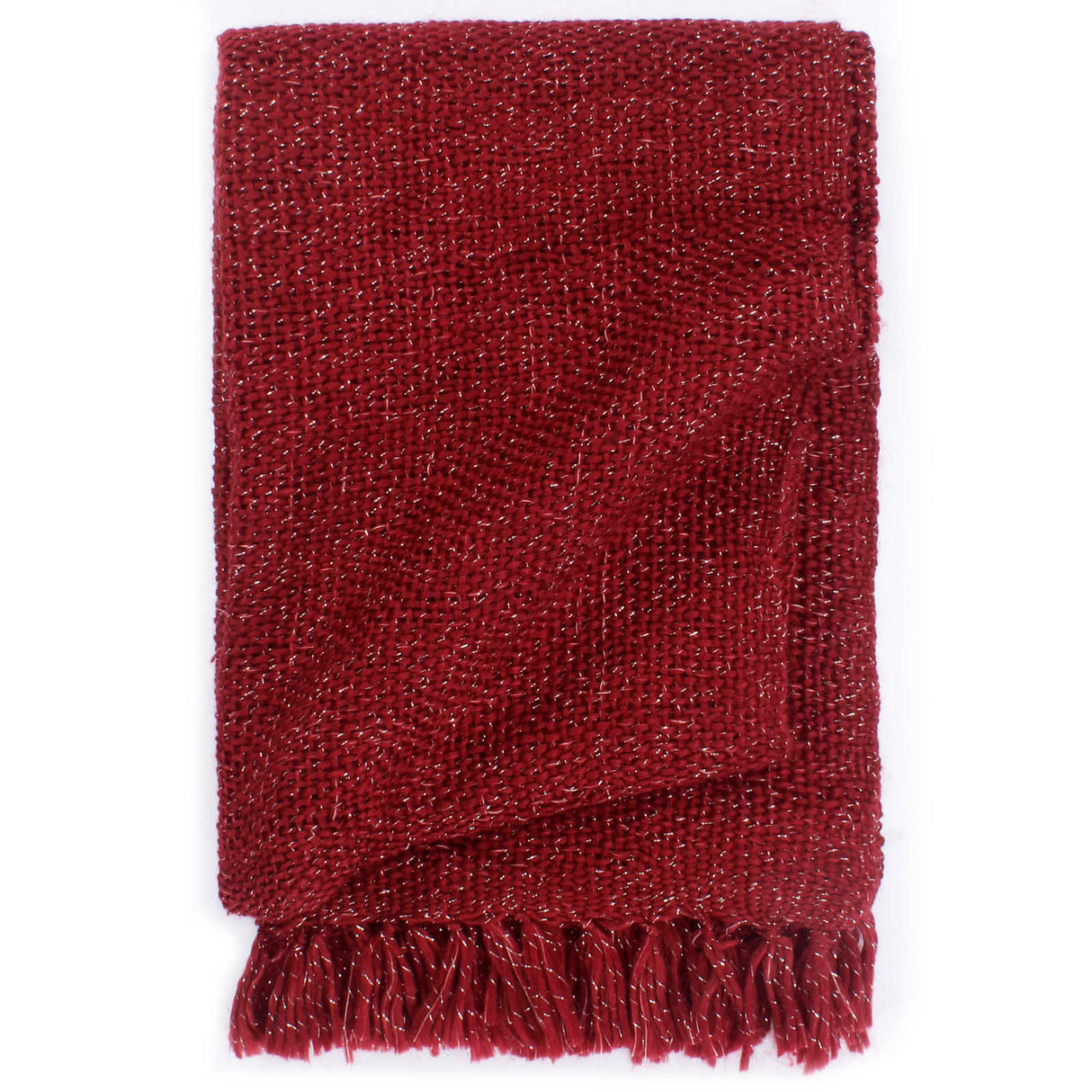 vidaXL Dekentje Bordeauxrood 220 x 250 cm Polyester