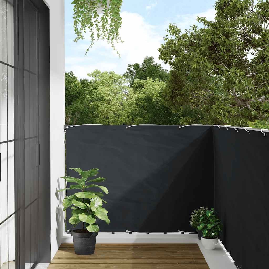 vidaXL Balkonscherm 75x300 cm oxford stof antraciet