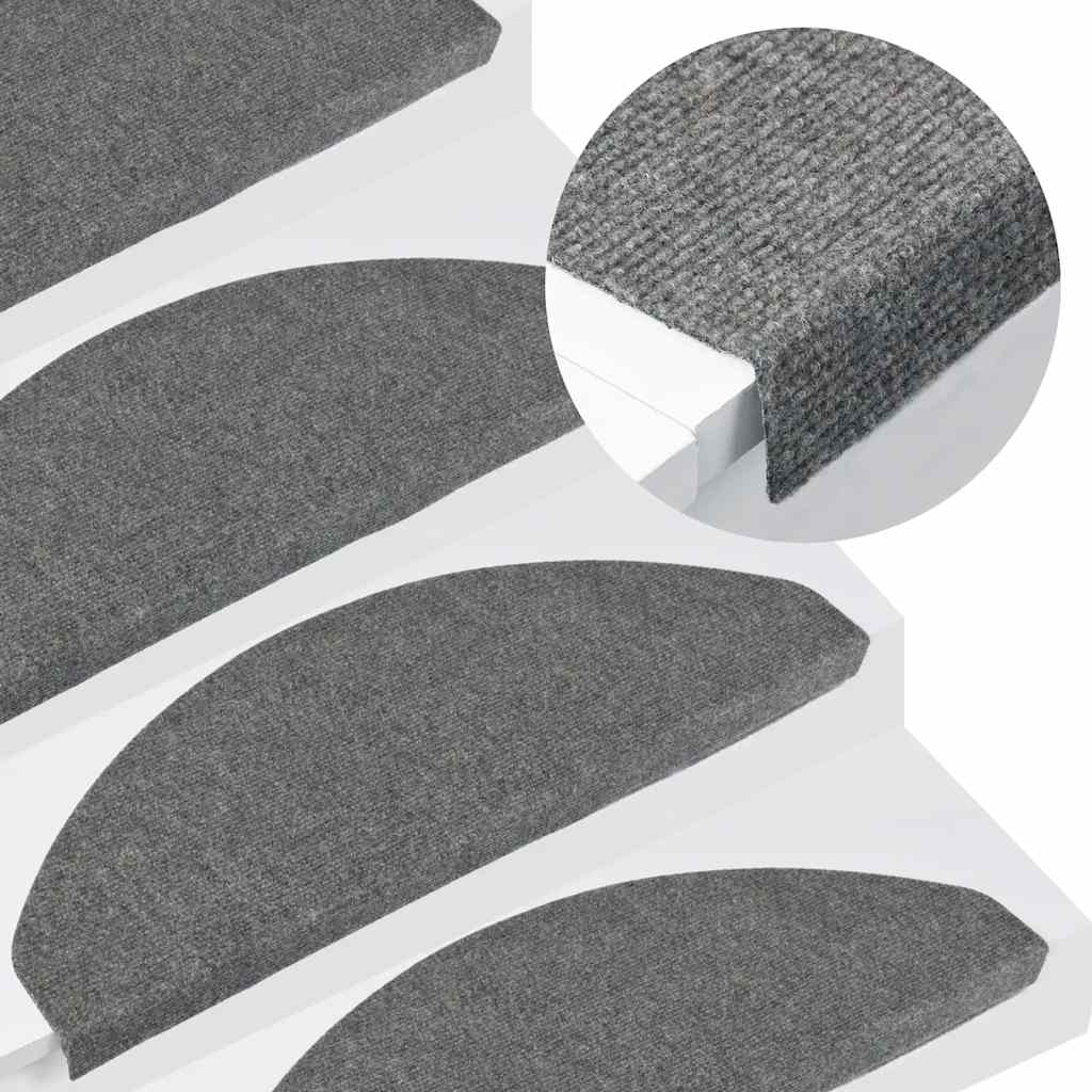 vidaXL Self-adhesive Stair Mats 15 pcs 56x17x3 cm beige