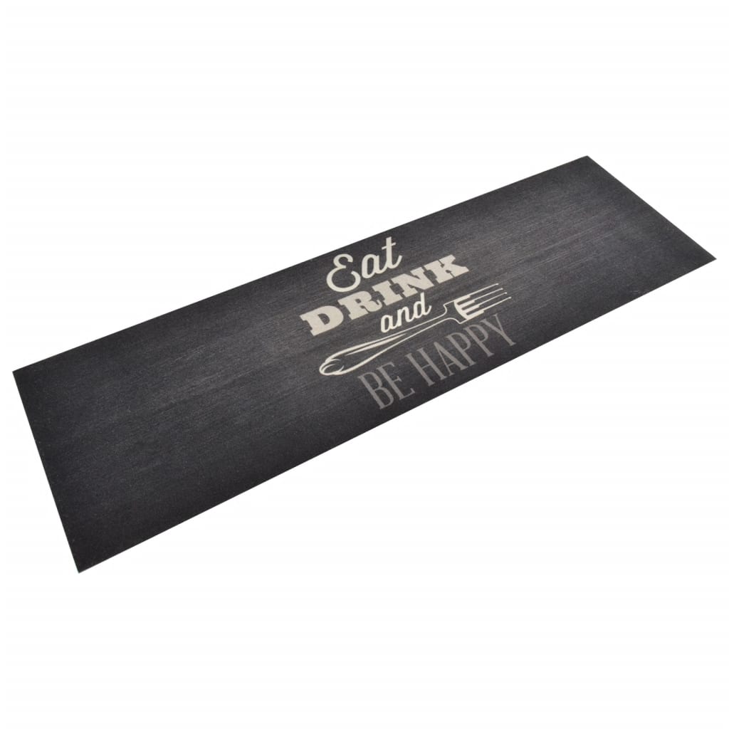 vidaXL Keukenmat wasbaar groenteprint 45x150 cm fluweel