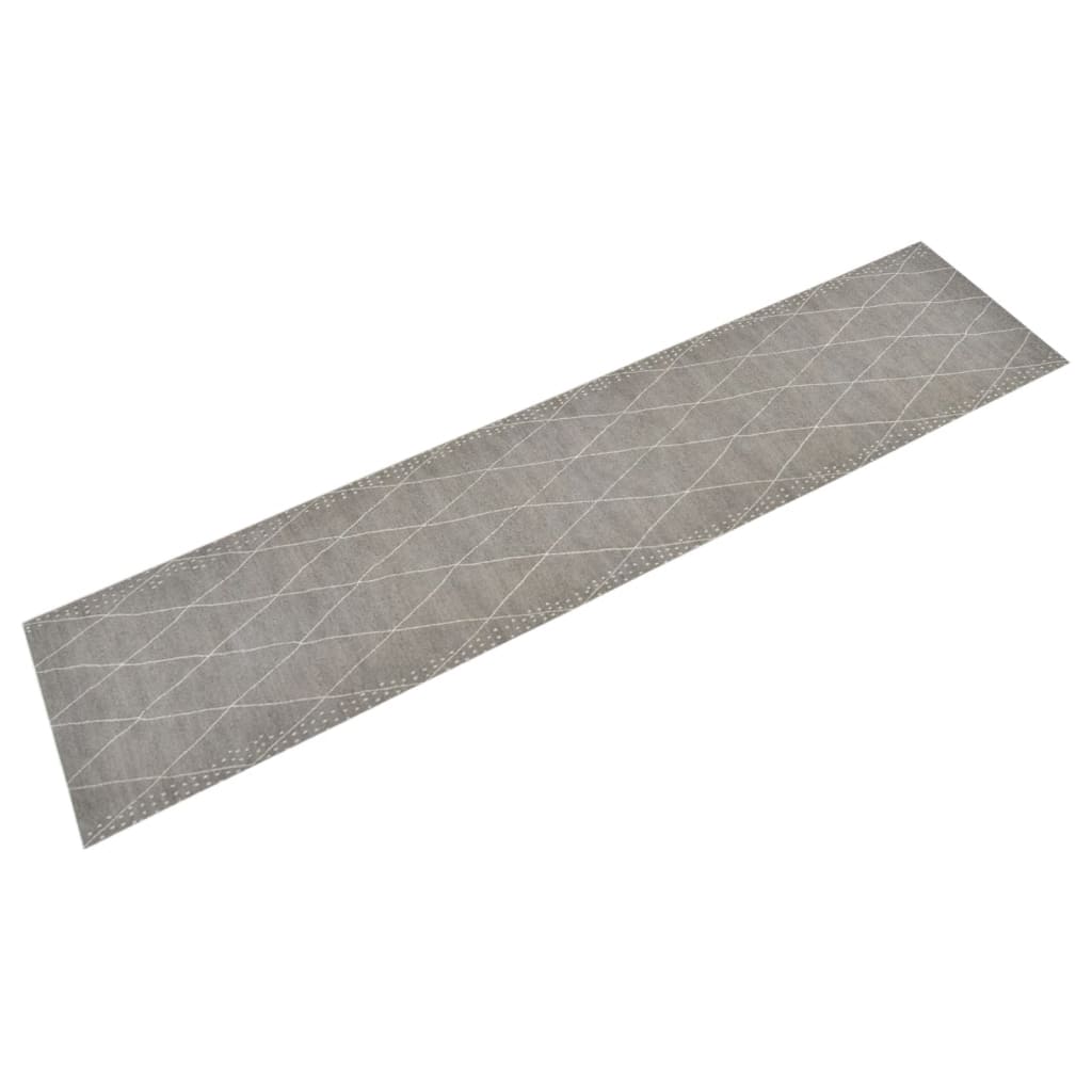 vidaXL Keukenmat wasbaar groenteprint 45x150 cm fluweel