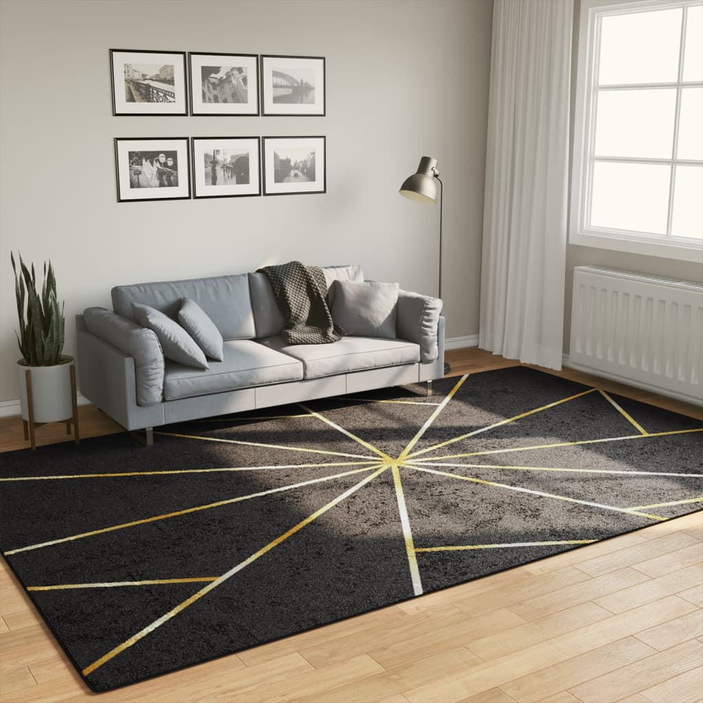 vidaXL Vloerkleed wasbaar anti-slip 80x150 cm meerkleurig