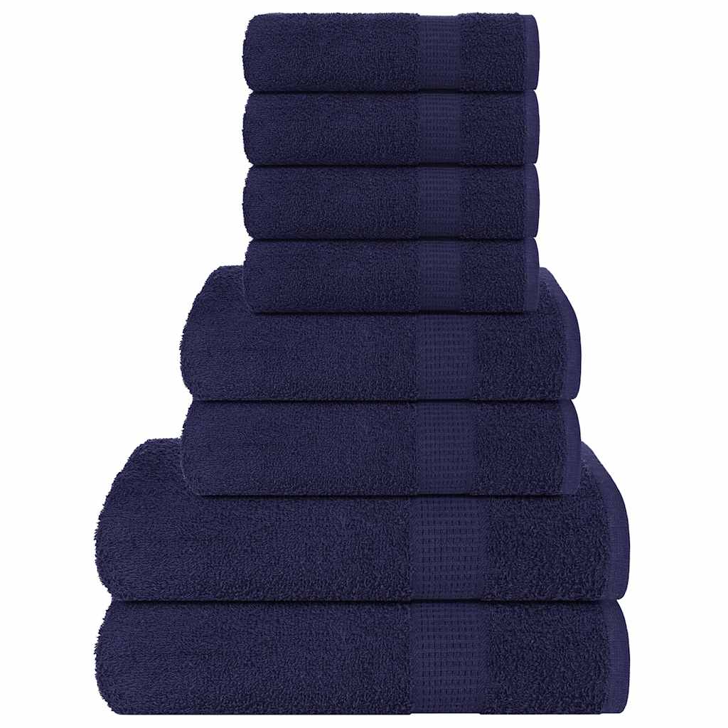 vidaXL 8-Piece Towel Set FROGN 360 gsm white