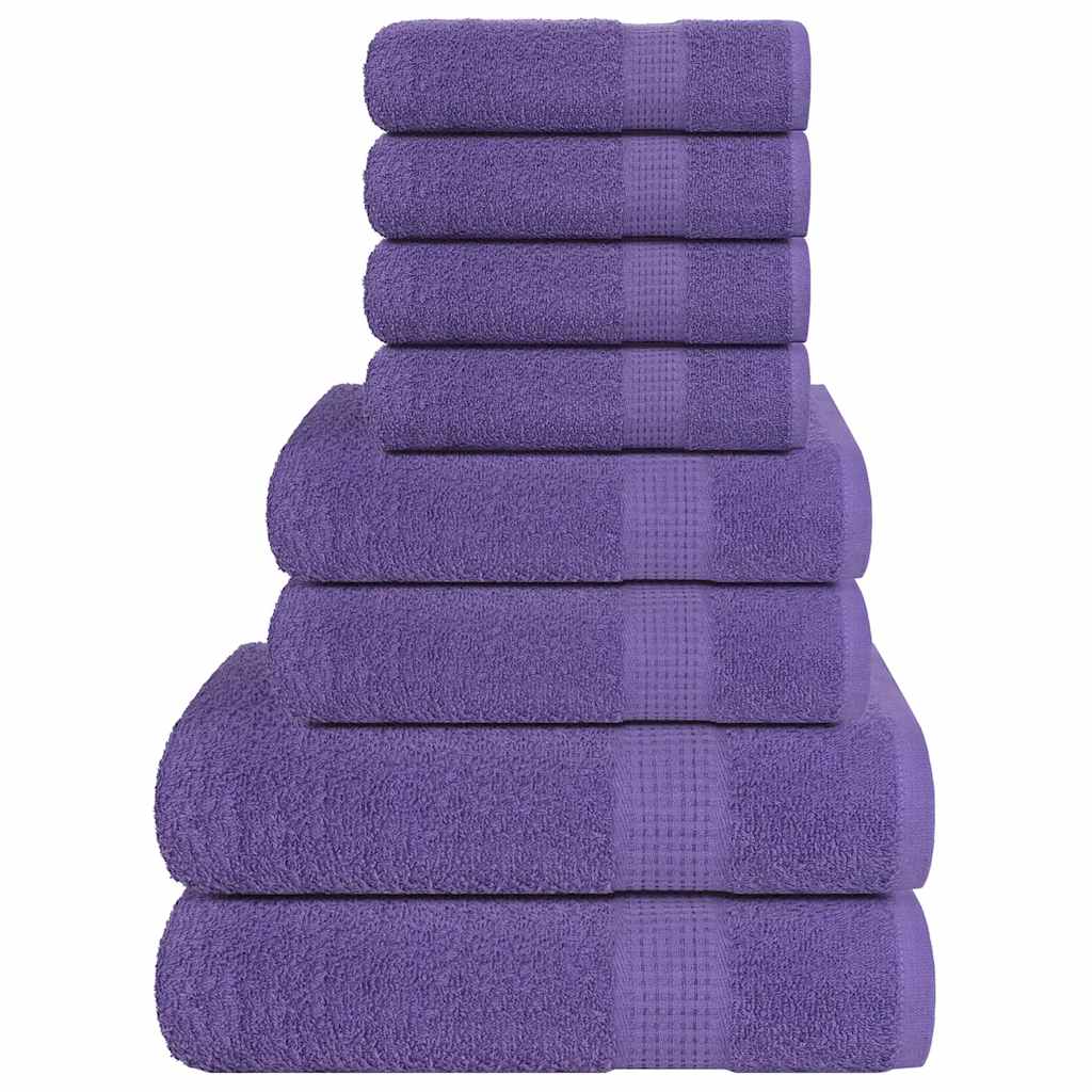 vidaXL 8-Piece Towel Set FROGN 360 gsm white