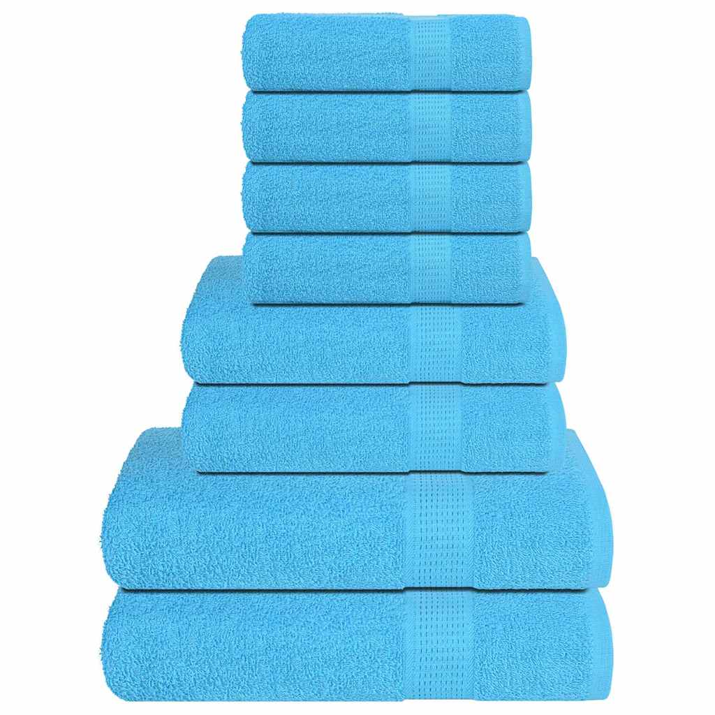 vidaXL 8-Piece Towel Set FROGN 360 gsm white