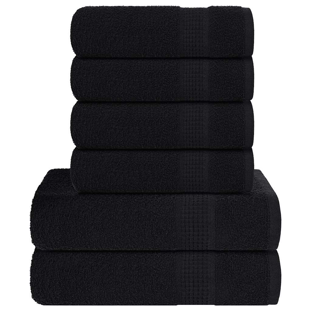 vidaXL 6-piece Towel Set FROGN 360 gsm white