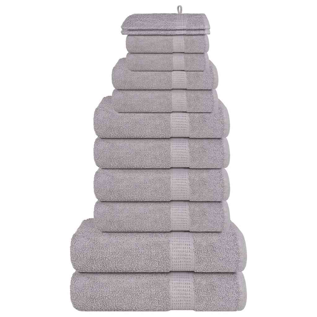 vidaXL 12-Piece Towel Set FROGN 360 gsm White