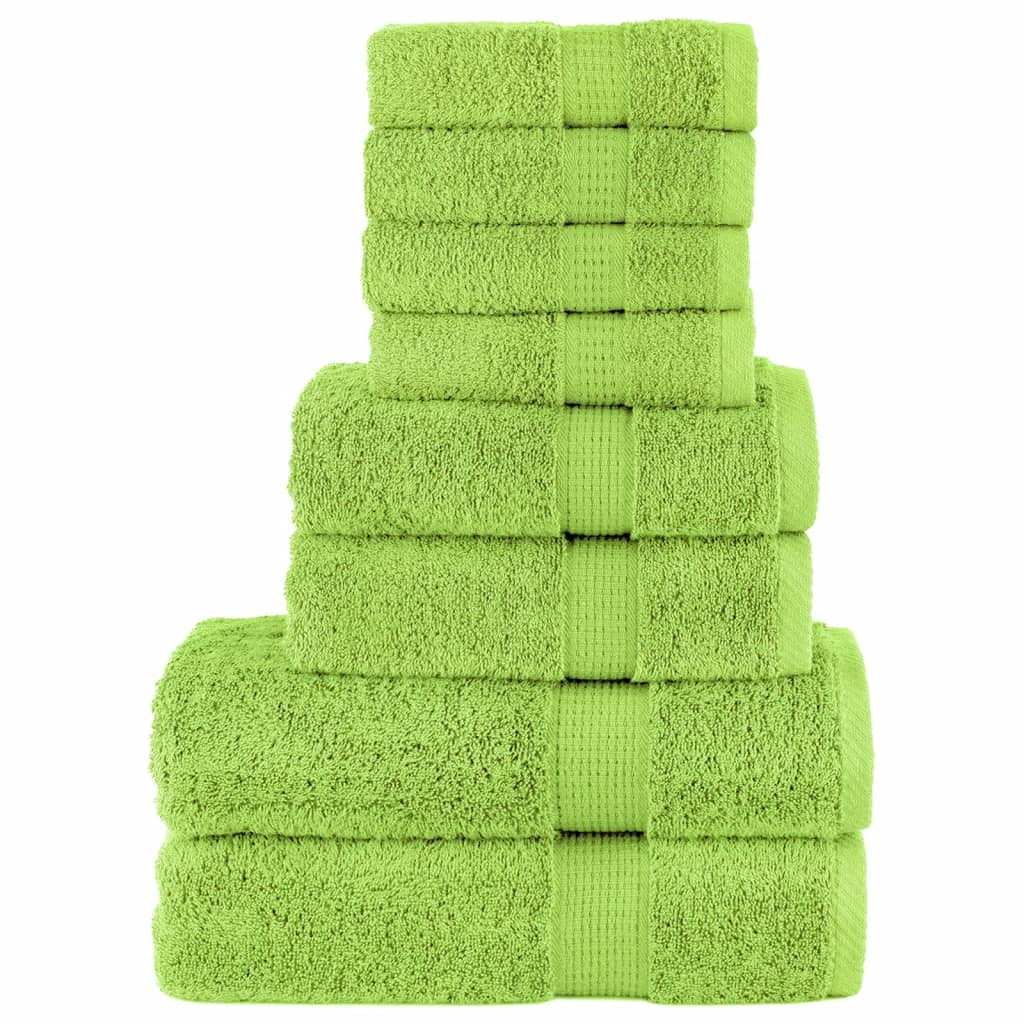 vidaXL 8-piece Towel Set SOLUND 600 gsm white