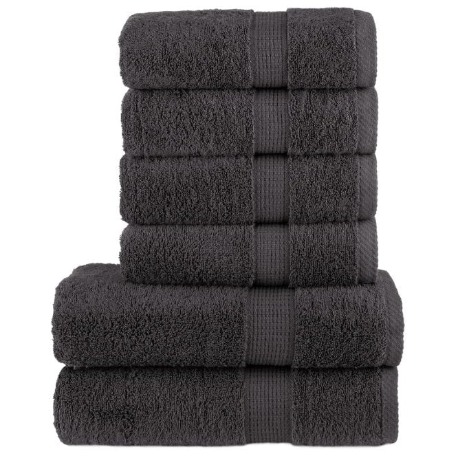 vidaXL 6-piece Towel Set SOLUND 600 gsm white