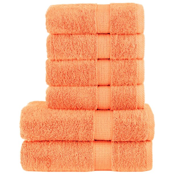 vidaXL 6-piece Towel Set SOLUND 600 gsm white