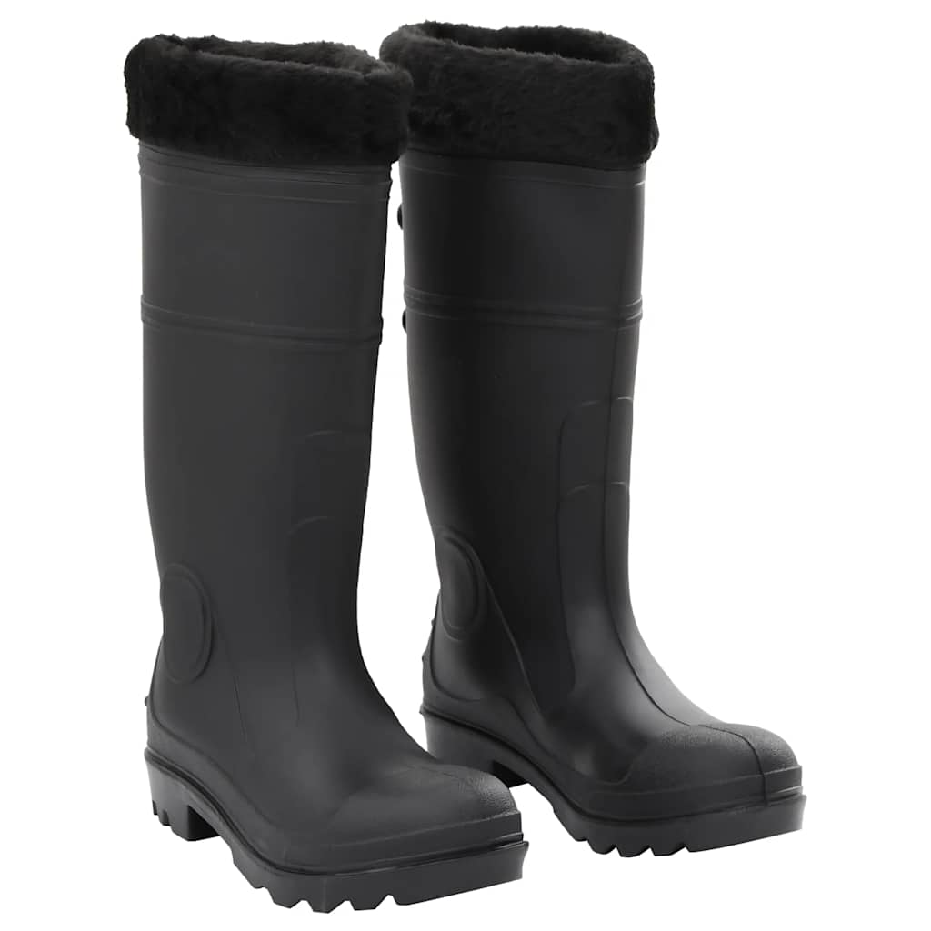 vidaXL Rain boots size 38 PVC black