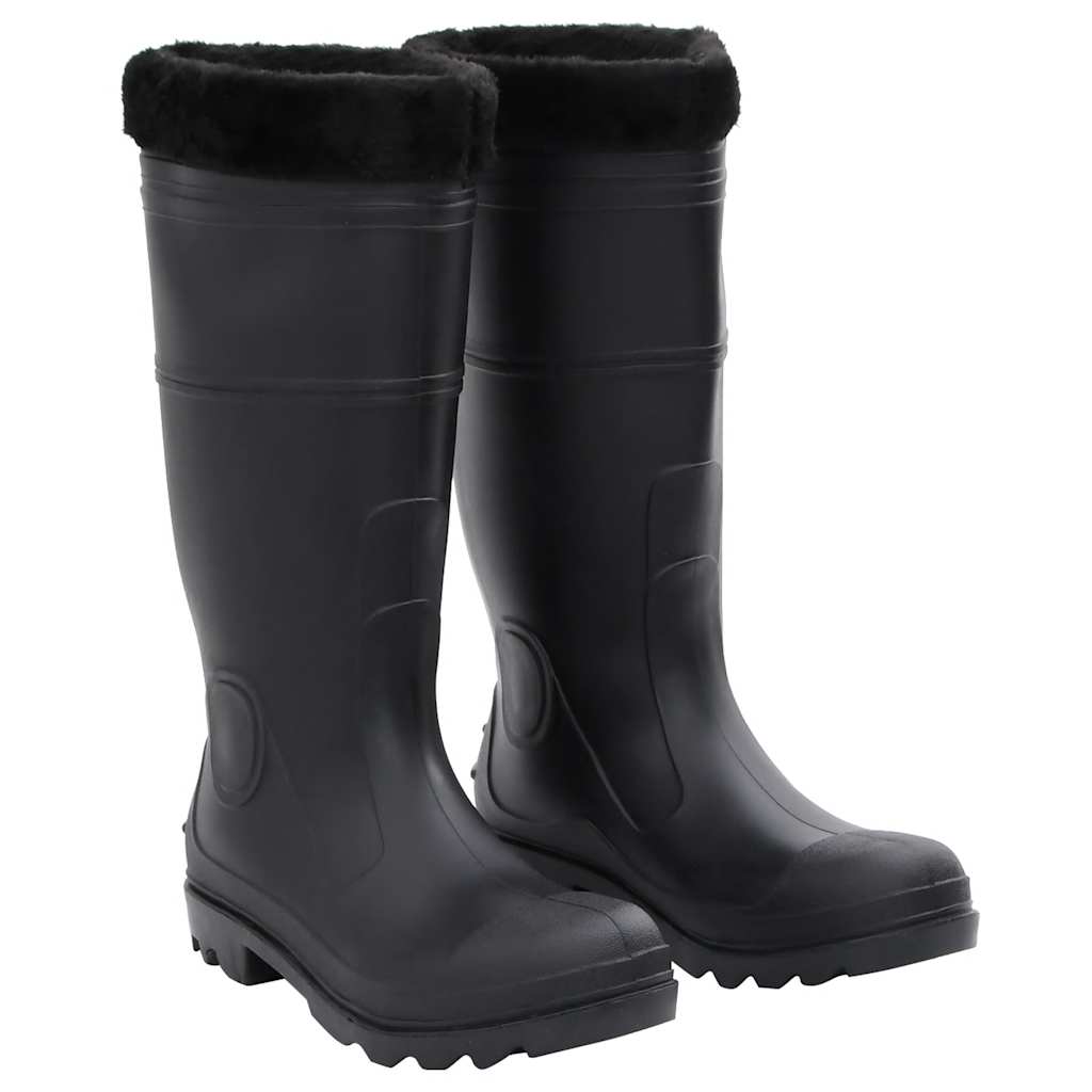 vidaXL Rain boots size 38 PVC black