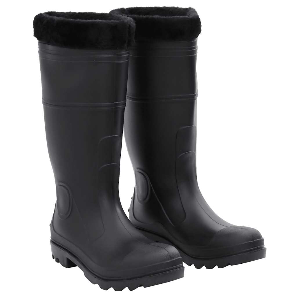 vidaXL Rain boots size 38 PVC black
