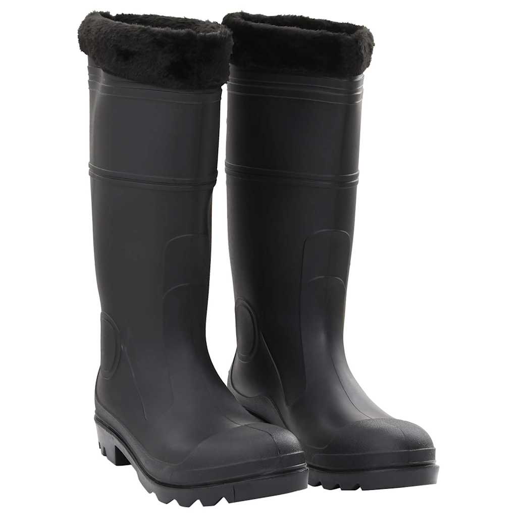 vidaXL Rain boots size 38 PVC black