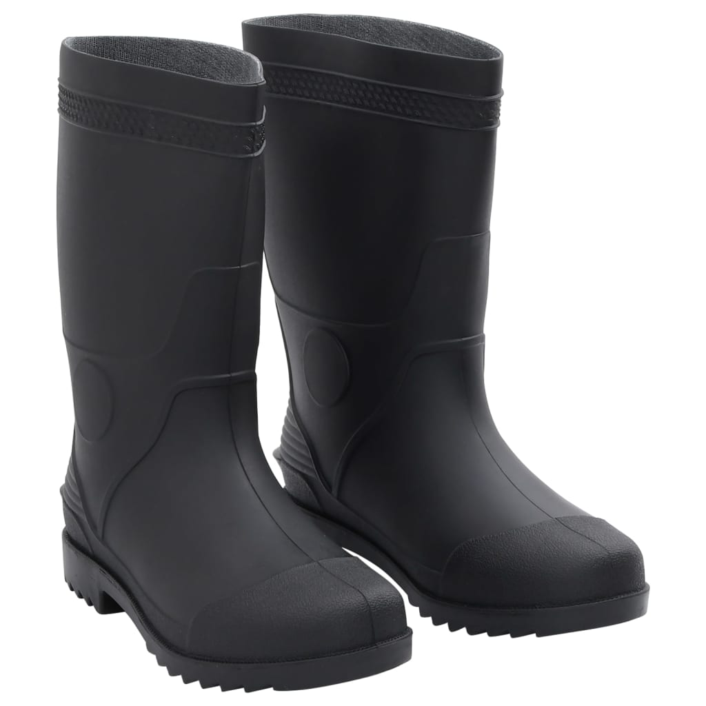 vidaXL Regenlaarzen maat 38 PVC zwart