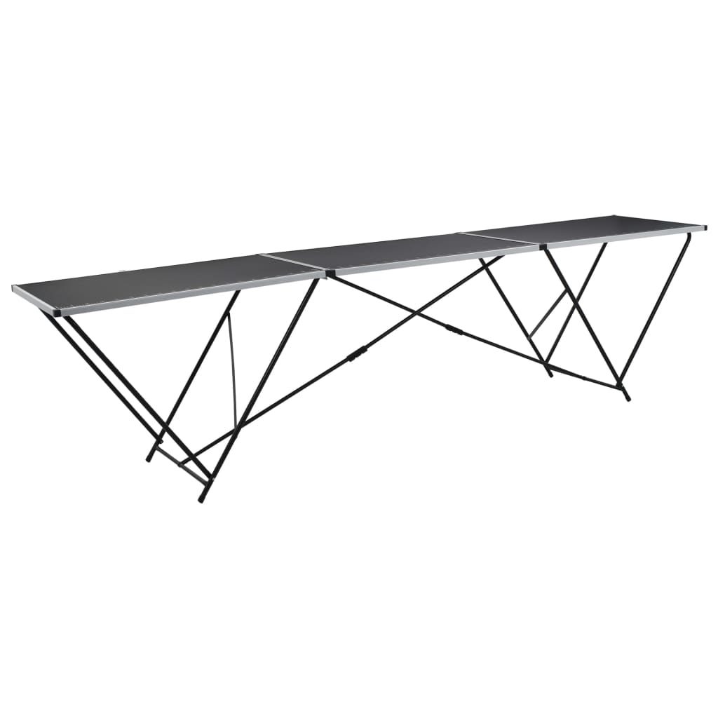 vidaXL Behangtafel inklapbaar 300x60x78 cm MDF en aluminium