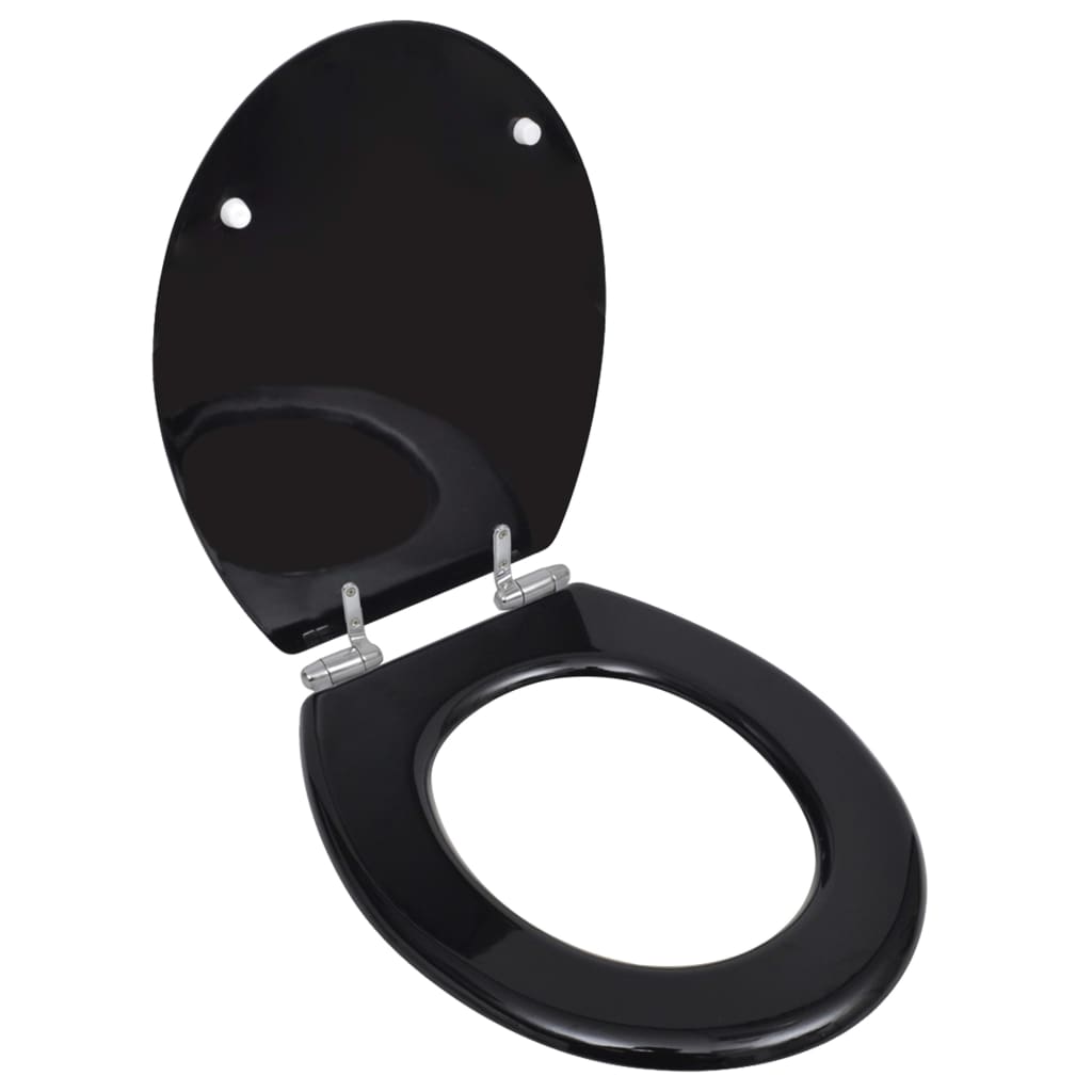 vidaXL Toilet Seat Soft Close Simple Design MDF White