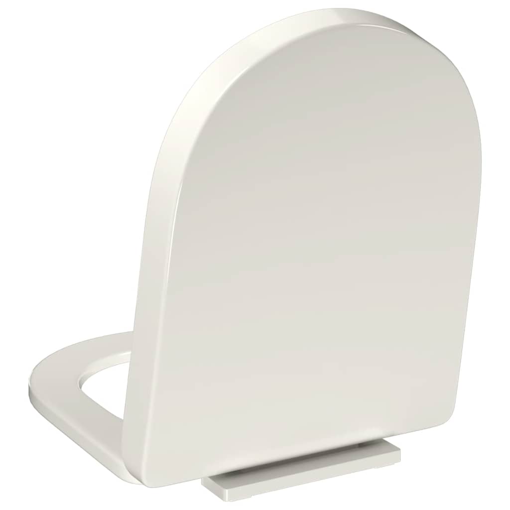 vidaXL Toiletbril soft-close ovaal wit