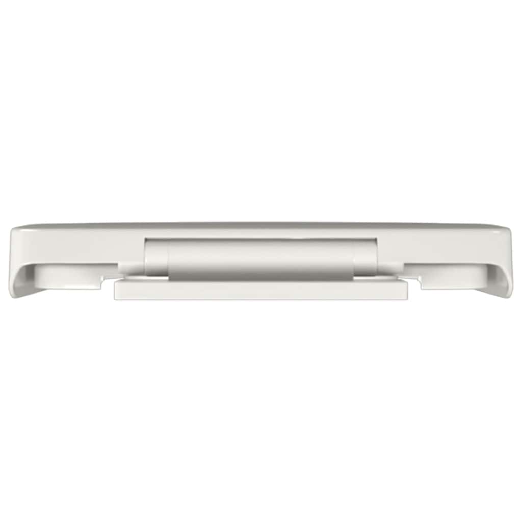 vidaXL Toiletbril soft-close ovaal wit