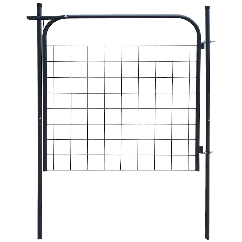 vidaXL Garden Gate 100x100 cm Anthracite