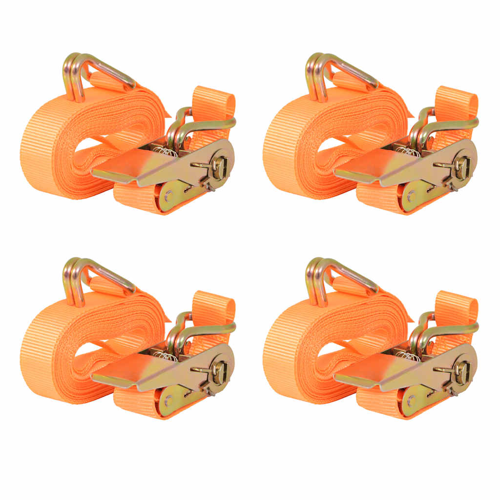 vidaXL Tie-down Straps 0.8 ton 6mx25mm blue 4 pcs