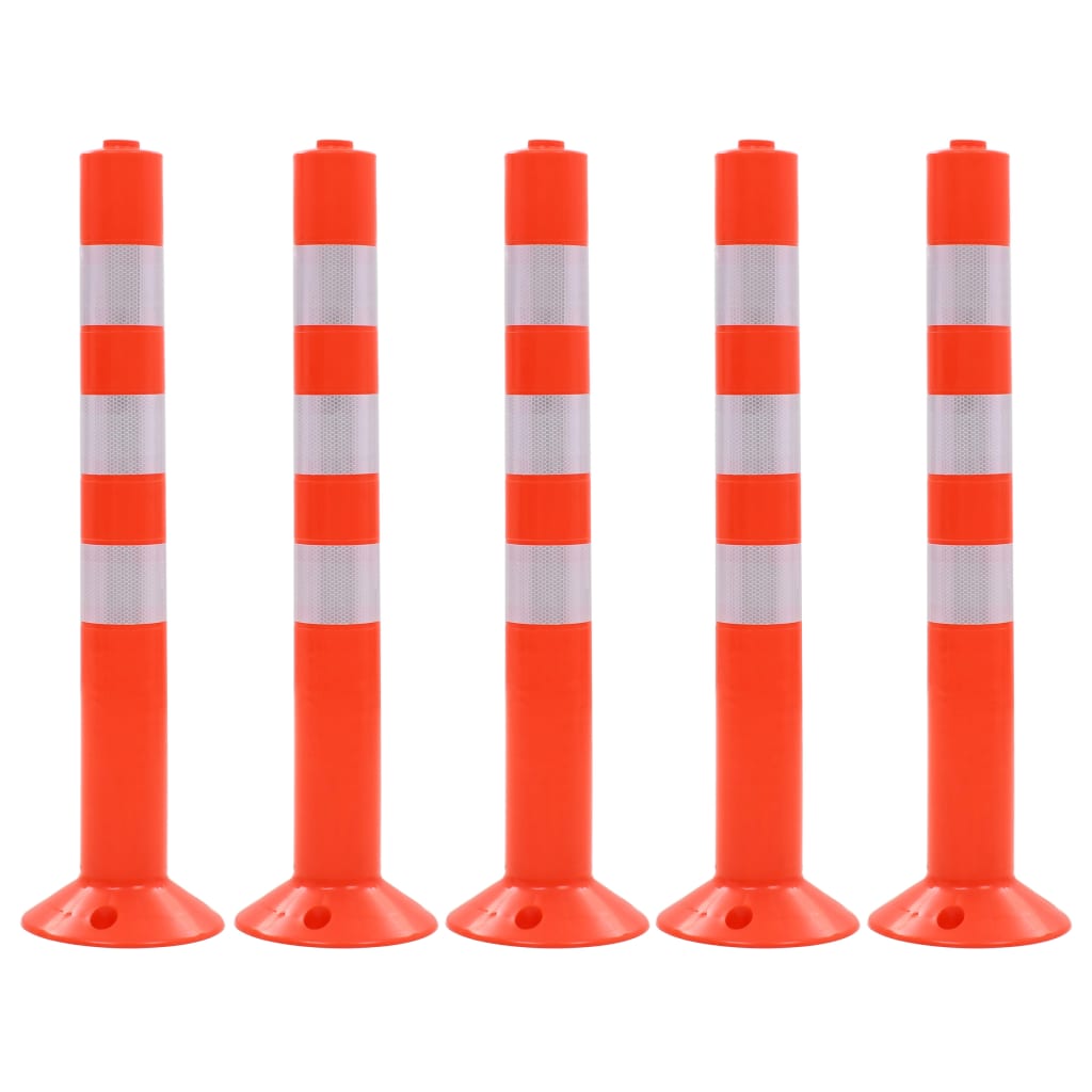 vidaXL Traffic Posts 75 cm Plastic 2 pcs