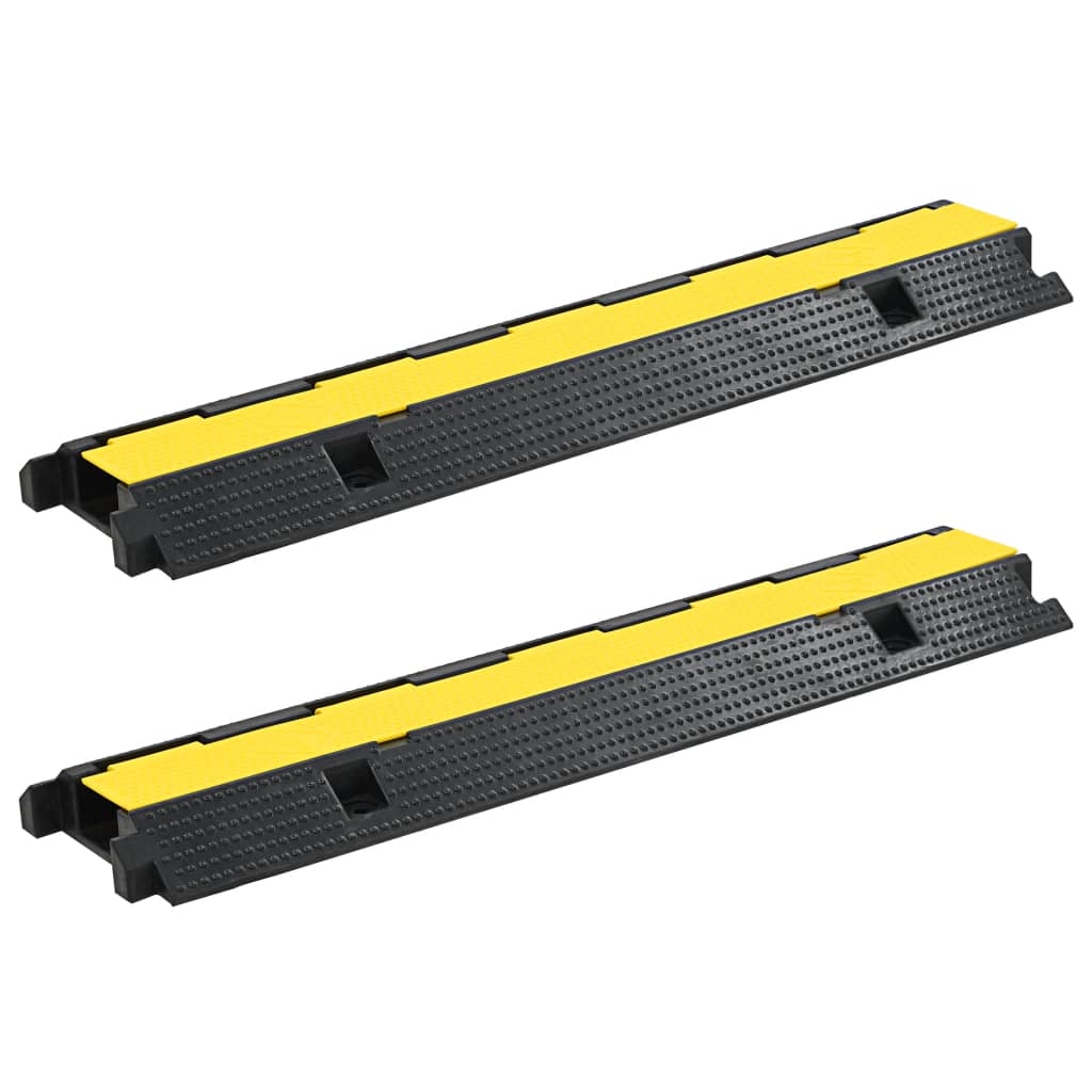 vidaXL Cable Protector Ramp 1 Channel 100 cm Rubber