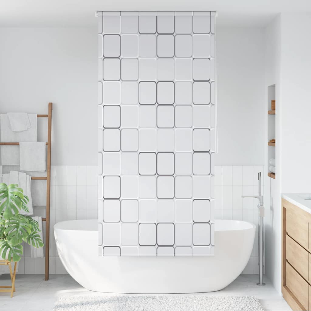 vidaXL Shower Roller Blind 80x240 cm white