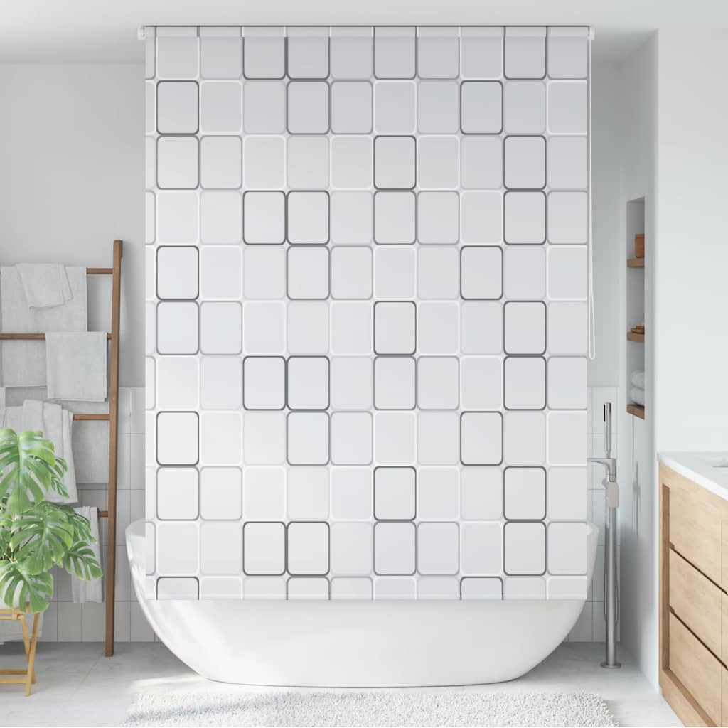 vidaXL Shower Roller Blind 80x240 cm white