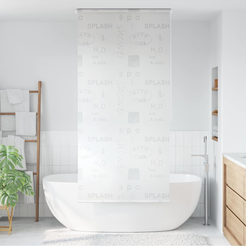 vidaXL Shower Roller Blind 80x240 cm white