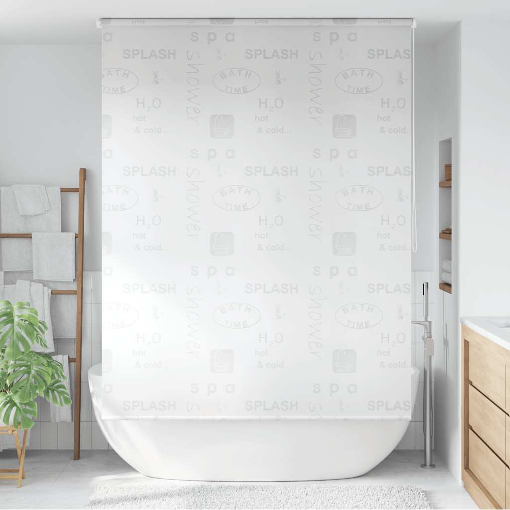 vidaXL Shower Roller Blind 80x240 cm white