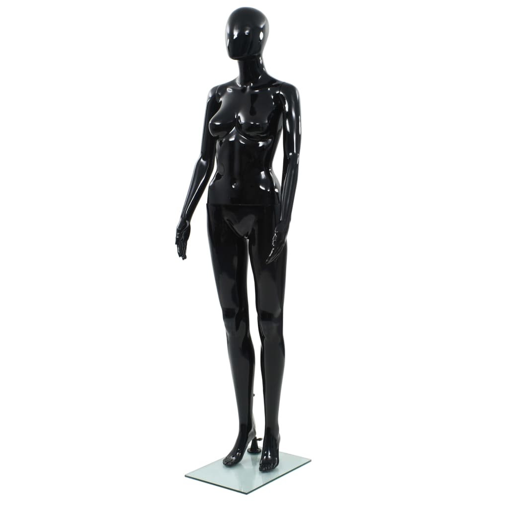 vidaXL Male Mannequin with Glass Base 175 cm Glossy White