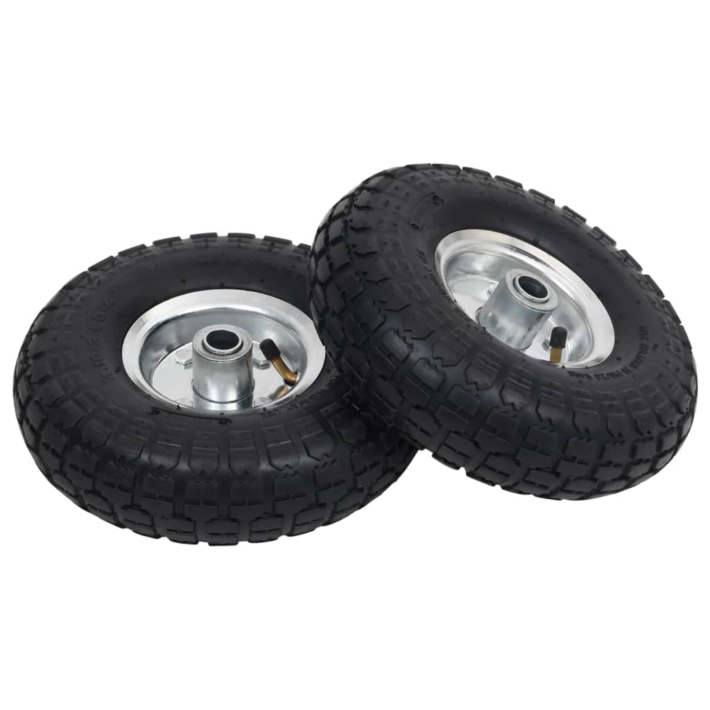 vidaXL Sack Truck Wheels 4.10/3.50-4 (260x83) Rubber 2 pcs