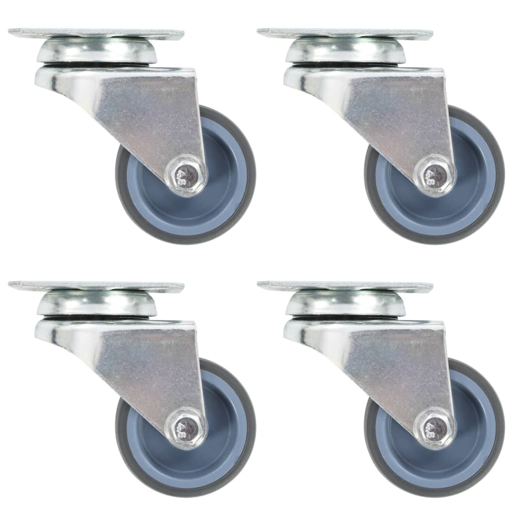 vidaXL Swivel Casters Twin 4 pcs 50 mm