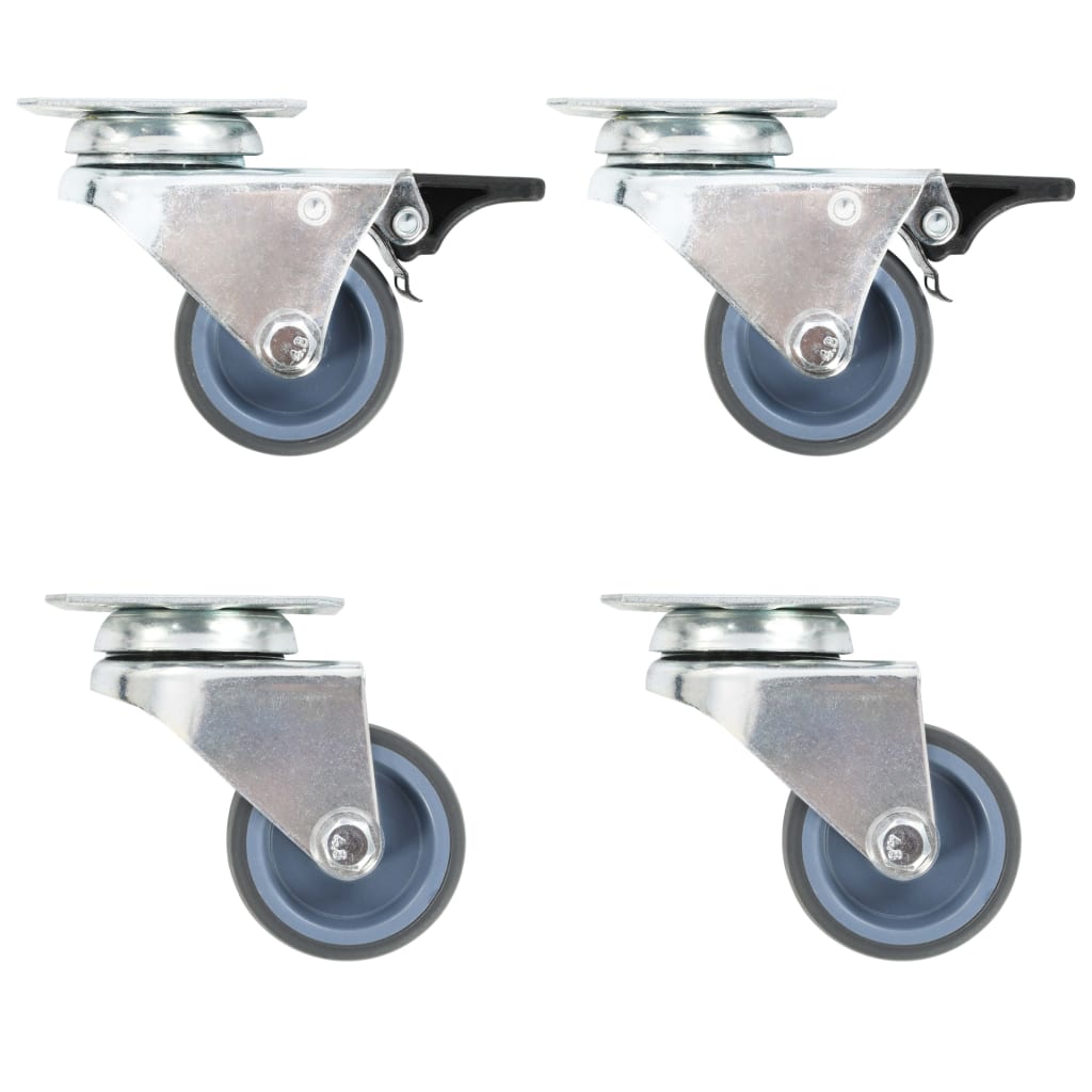 vidaXL Swivel Casters Double 4 pcs 50 mm